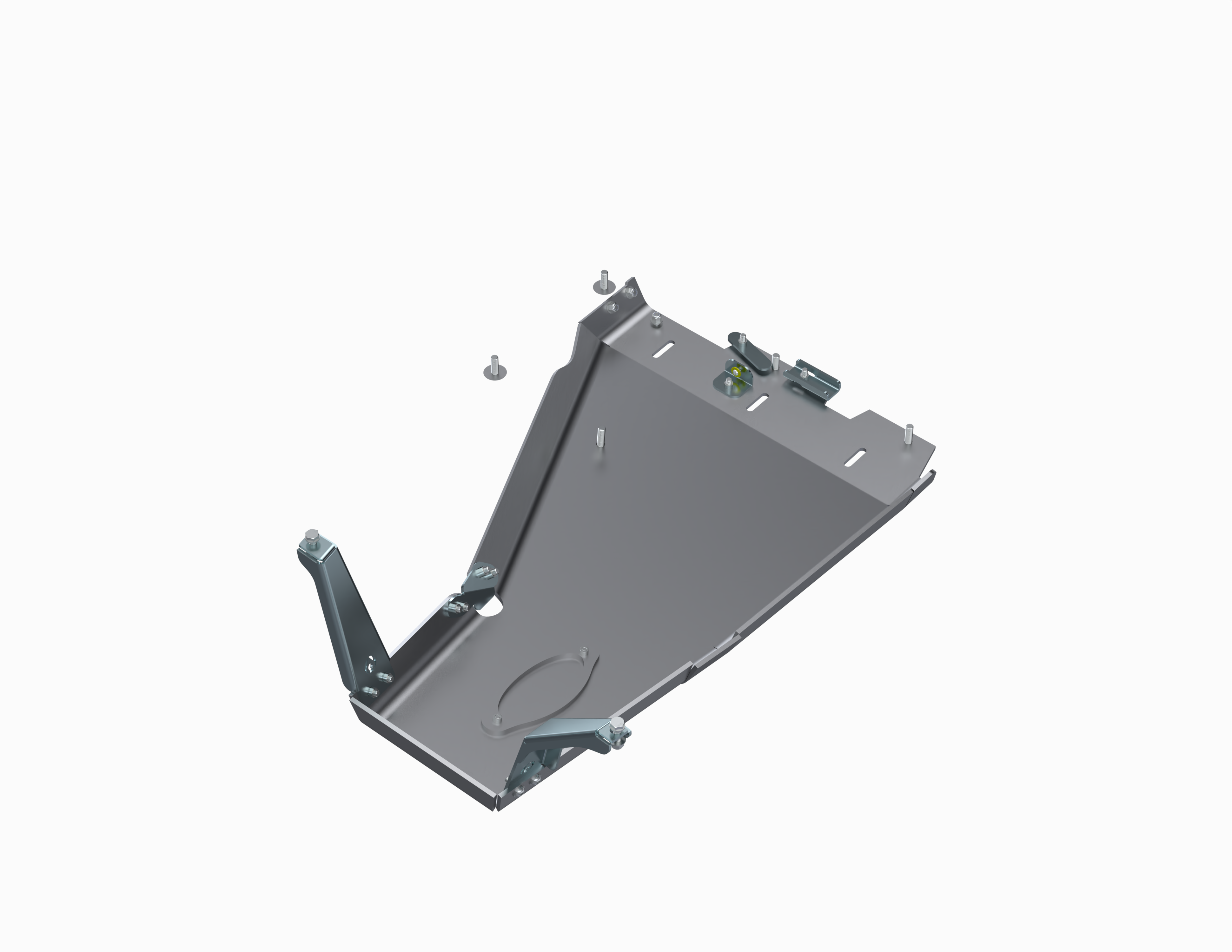 JLU Oil Skid Only With Oil Door 2 and 4 Door 3.6L Aluminum 18-Up Artec Industries main image 1