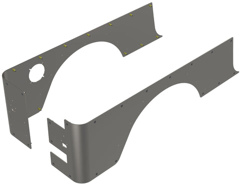 LJ  Rear Corner Armor Aluminum