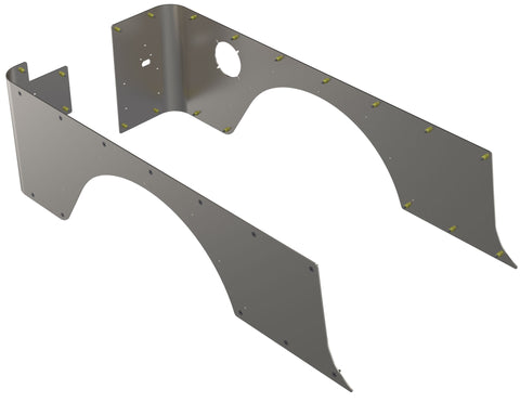 LJ  Rear Corner Armor Aluminum