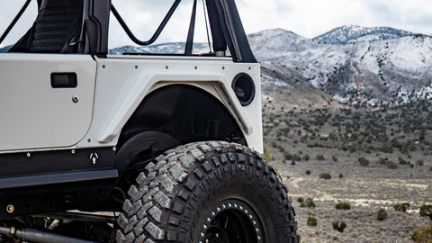 TJ Standard Rear Corner Armor Aluminum