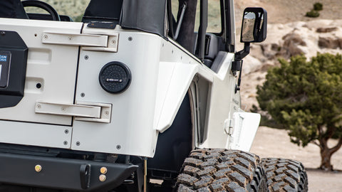 TJ Standard Rear Corner Armor Aluminum