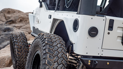 TJ Standard Rear Corner Armor Aluminum