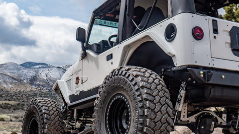 TJ Standard Rear Corner Armor Aluminum