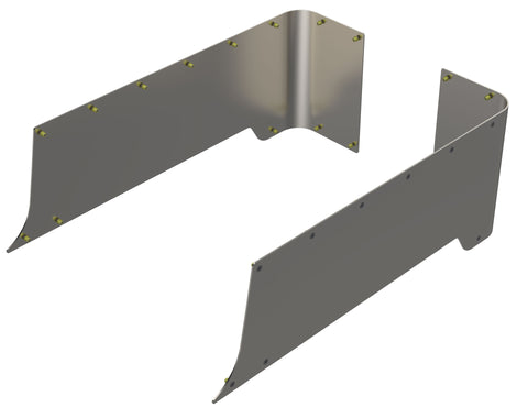 TJ Blank Rear Corner Armor Aluminum
