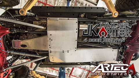 JK Under Armor - Four door Bellypan Kit