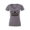 Artec Women's V-neck Made in America Shirt - Dark Heather Gray
