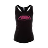 Artec Women's Racerback Tank Top Shirt - Black-Pink