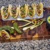 Five Taco holder. One per order. Tacos and garnish not included