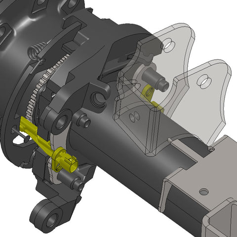 Dual Bracket set-up (Use with Front Axle that does not have Sensors) 2005+ shown