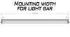 JL 50 inch LED Light Bar Mounts - Hood